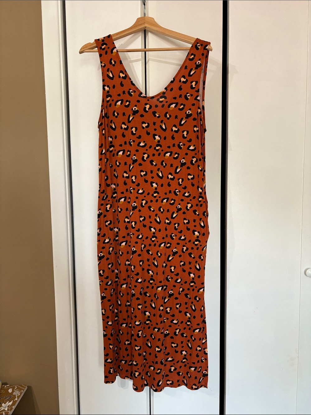 Joyspun leopard animal print maxi dress